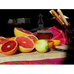 "1550" : Oranges et pur cacao
